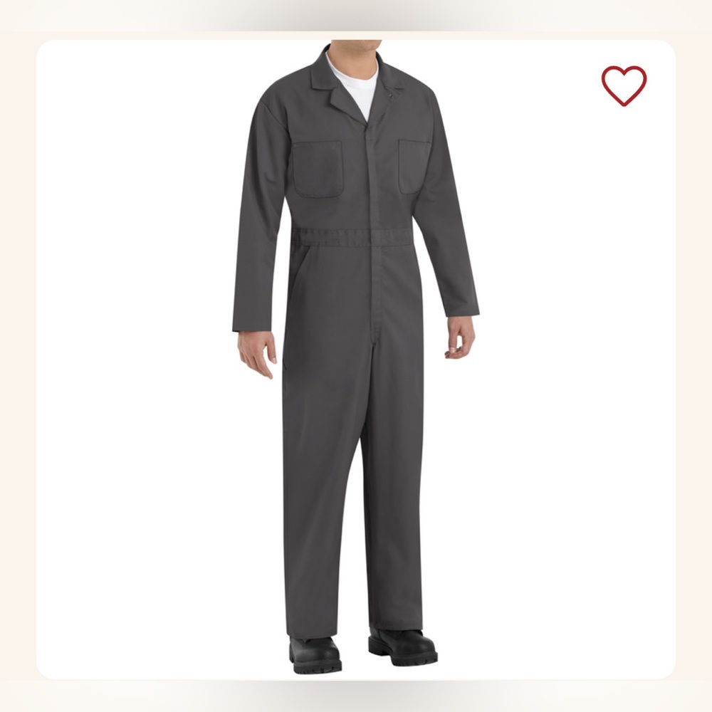 New Red Kap Men’s Twill Action Back Coverall size 38 Regular